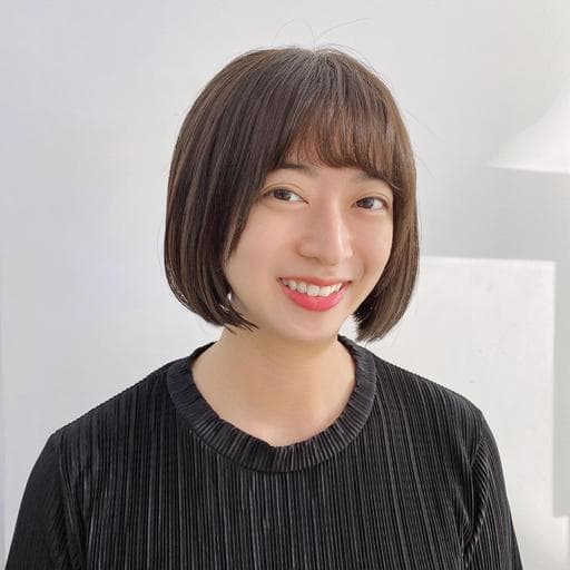 女生中長髮、女生染髮、不用漂髮