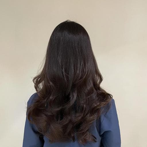 長瀏海、女生長髮、溫塑燙