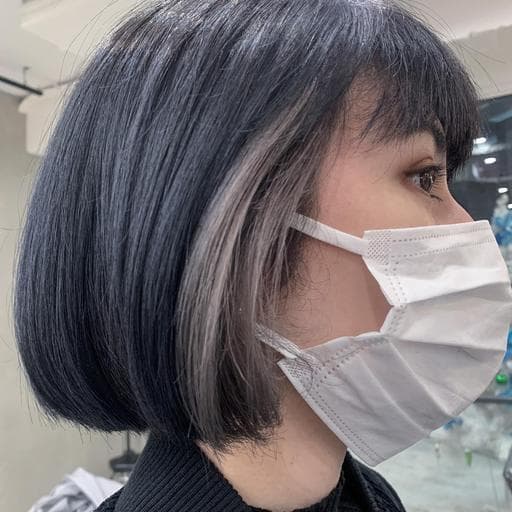 女生短髮、雙色染、漂色