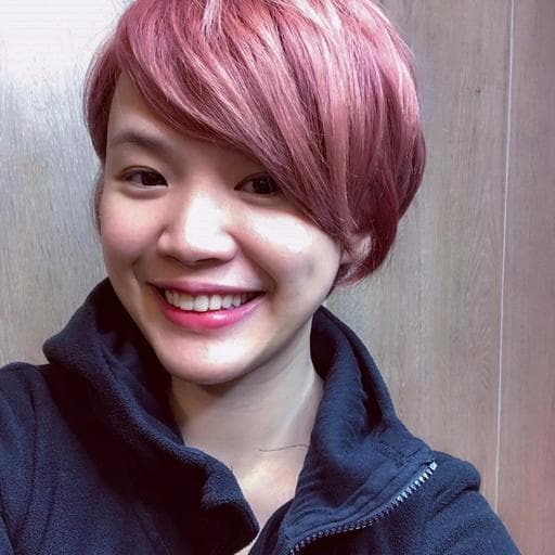 女生短髮、漂色、粉紅系髮色