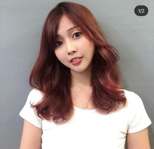 女生中長髮、女生染燙、浪漫大卷