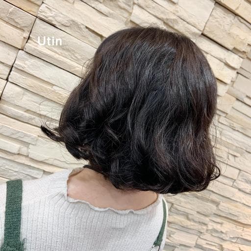 女生短髮、短瀏海、溫塑燙