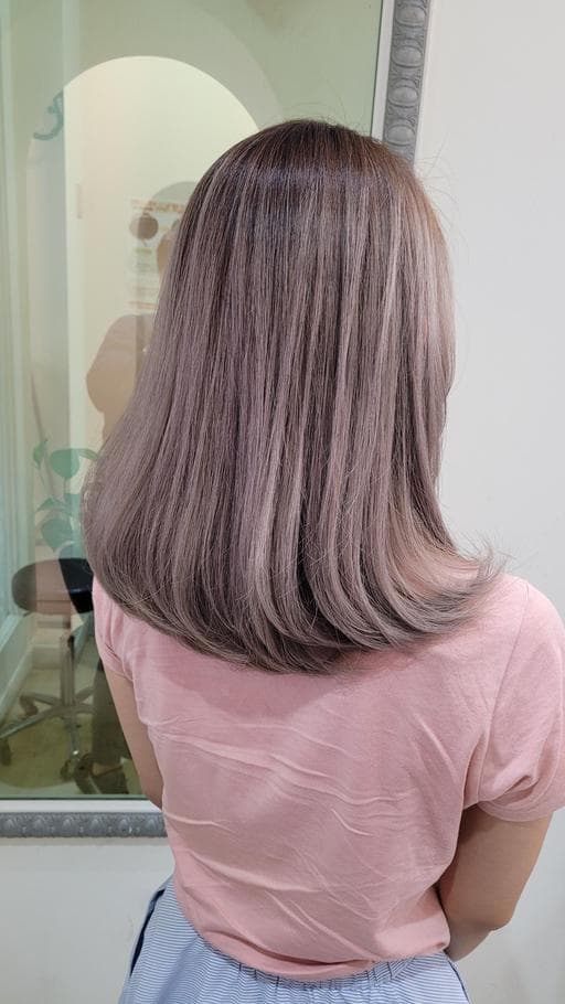特殊色、長瀏海、漂色