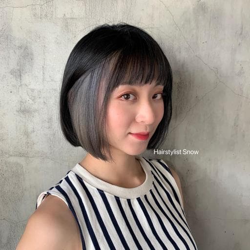 女生短髮、特殊色、設計染