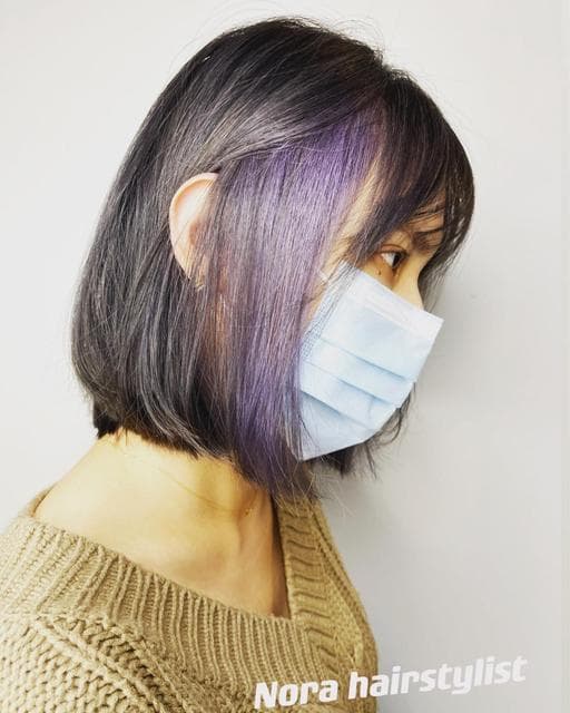 女生短髮、特殊色、設計染