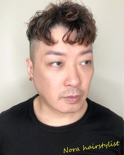 男生短髮、男生燙髮、冷燙