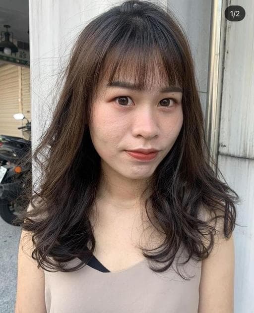日系捲度、女生長髮、短瀏海