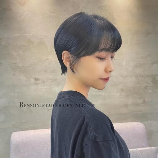 女生短髮、女生染髮、短瀏海