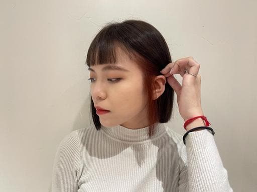 女生短髮、女生染髮、短瀏海