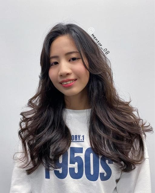 長瀏海、女生長髮、溫塑燙