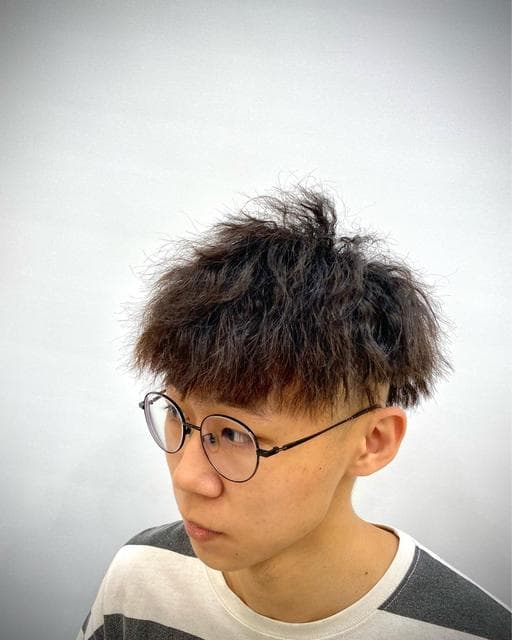 男生短髮、短瀏海、台南剪髮
