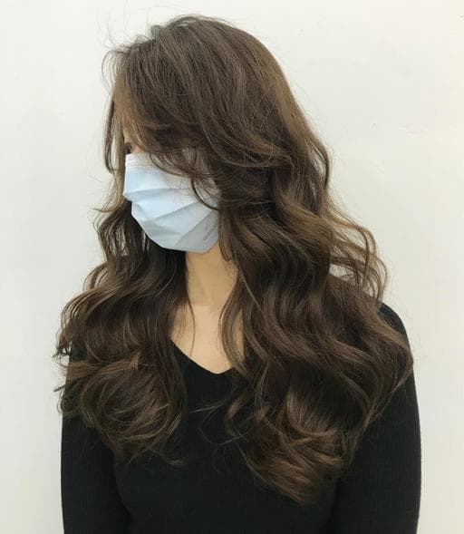 燙卷、長瀏海、女生染燙