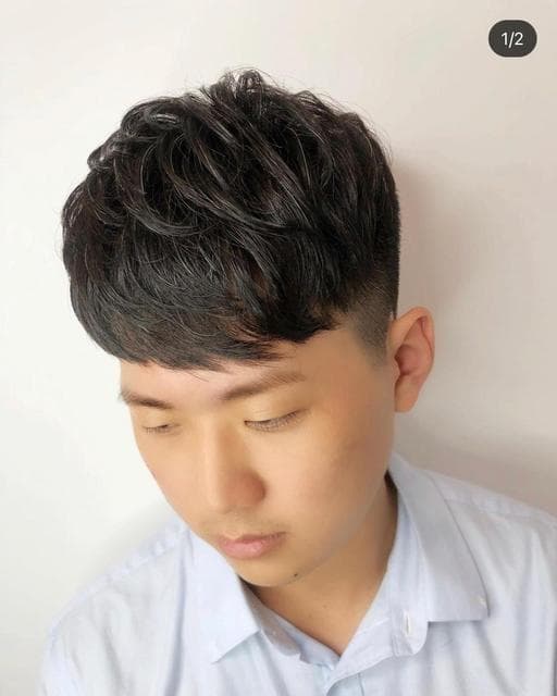 男生短髮、男生燙髮、冷燙