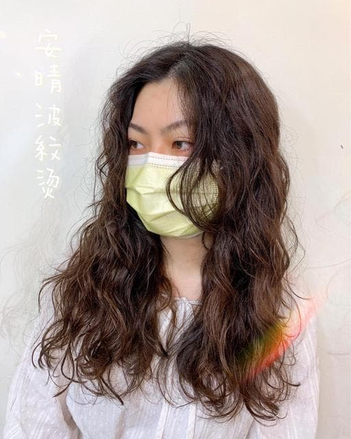 長瀏海、女生長髮、溫塑燙