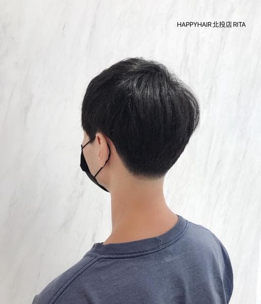 男生短髮、短瀏海、粗硬髮