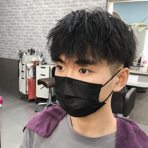 男生短髮、韓系、日系捲度