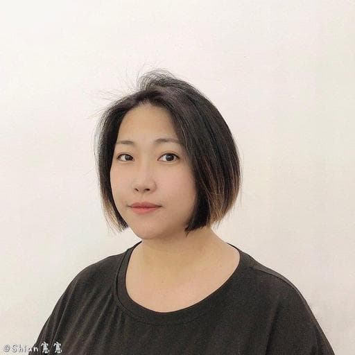 女生短髮、長瀏海、細軟髮