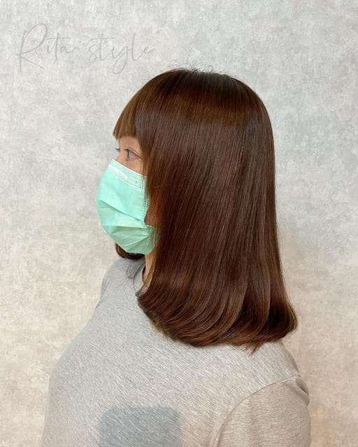 女生中長髮、溫塑燙、女生燙髮