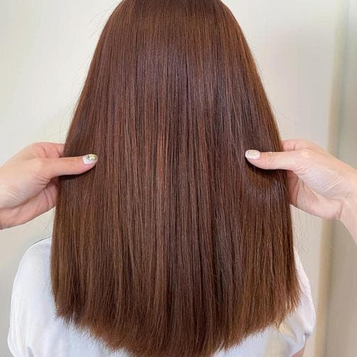 女生中長髮、女生染髮、短瀏海