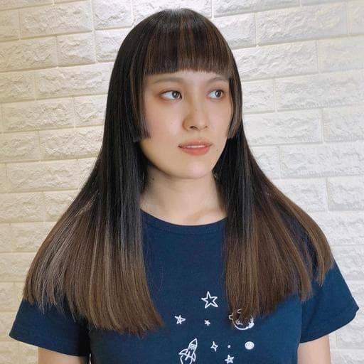漂色、漸層染、女生長髮
