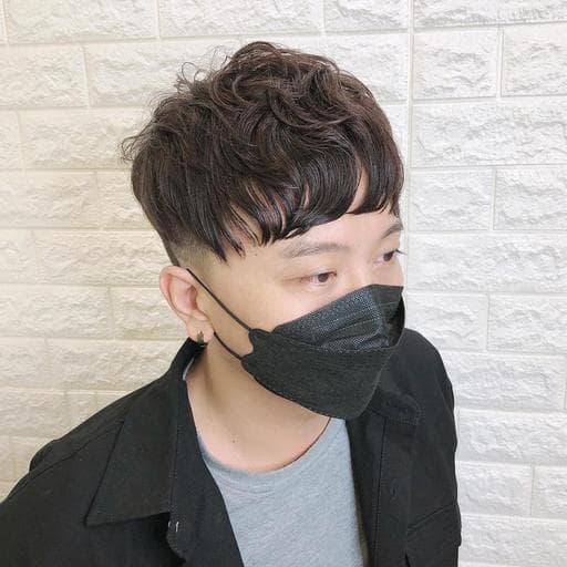 男生短髮、韓系捲度、男生染髮