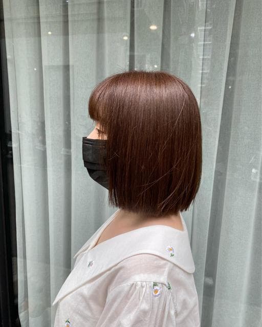 女生短髮、燙直、女生染燙