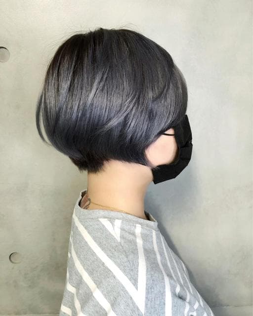 女生短髮、設計染、漂色
