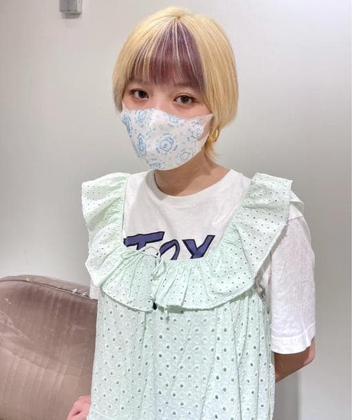 女生短髮、特殊色、設計染