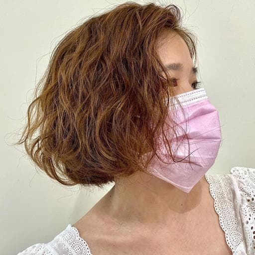 女生短髮、長瀏海、女生染燙