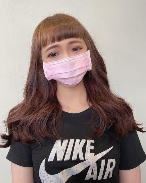 女生長髮、女生染髮、霧感咖啡
