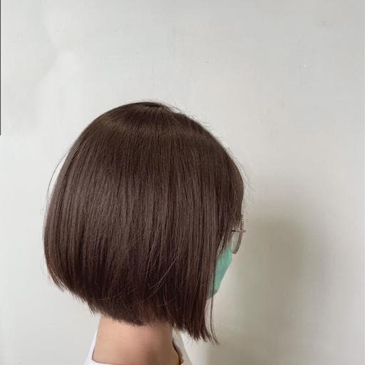 女生中長髮、霧感咖啡、霧感髮色