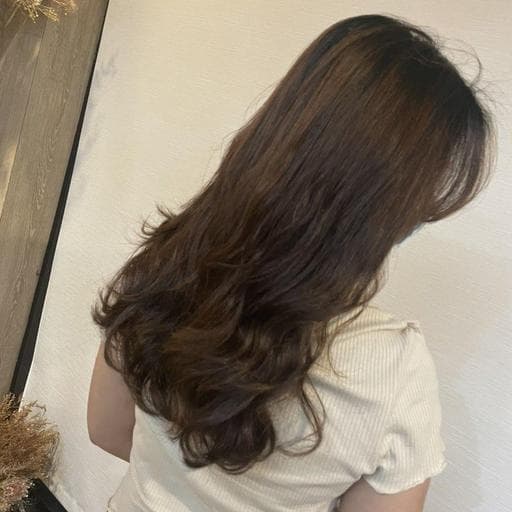 女生中長髮、溫塑燙、女生燙髮