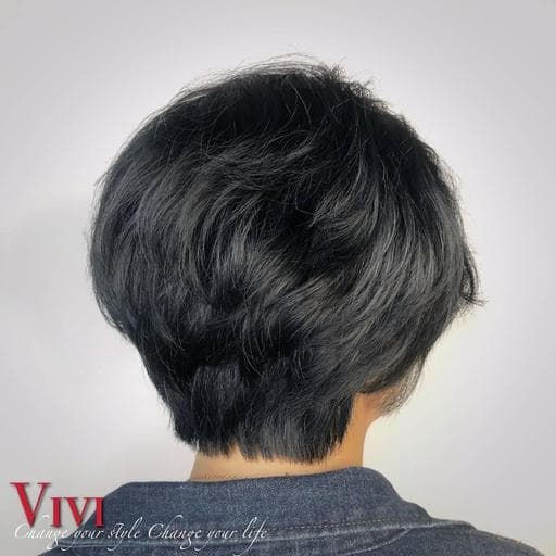 男孩風女生短髮、女生短髮、韓系捲度