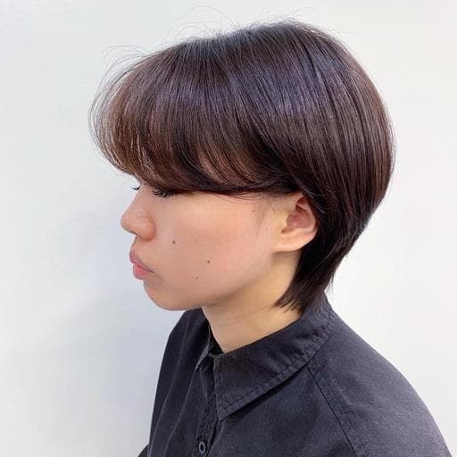 女生短髮、長瀏海、質感溫塑