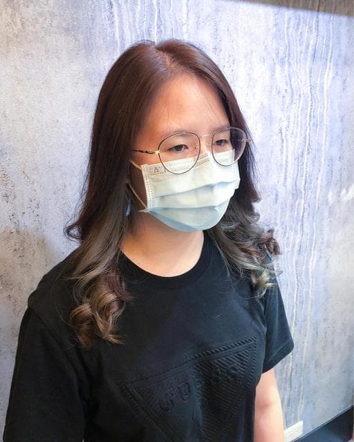 長瀏海、女生染燙、設計染