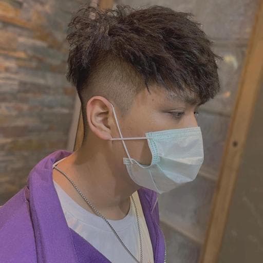 男生短髮、短瀏海、渣男錫紙燙