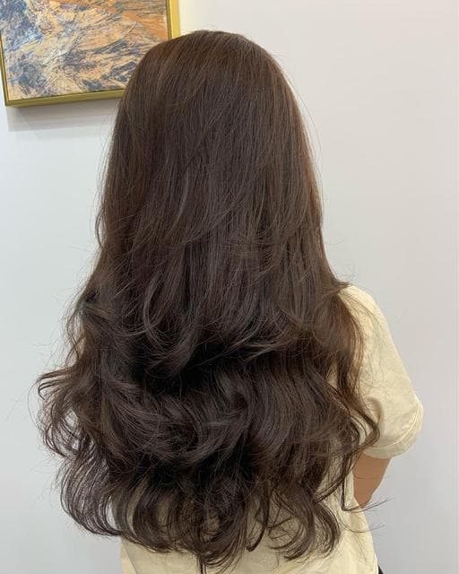 女生長髮、長瀏海、圓臉