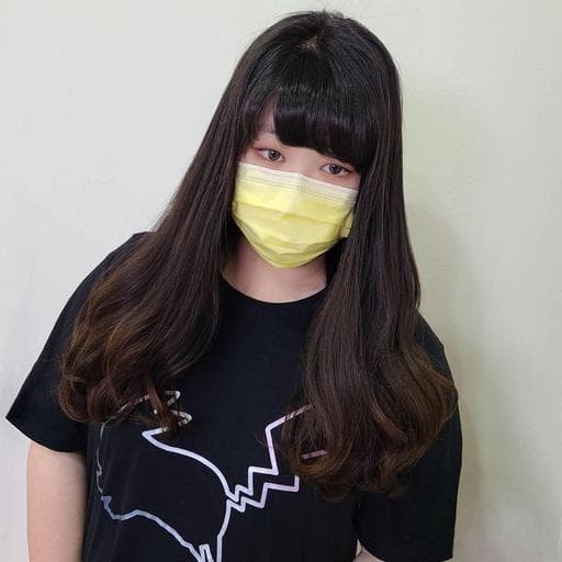 燙直、女生長髮、短瀏海