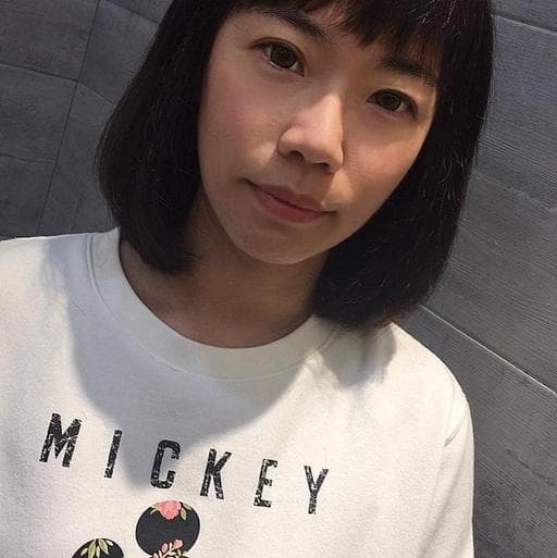 女生中長髮、女生染髮、短瀏海