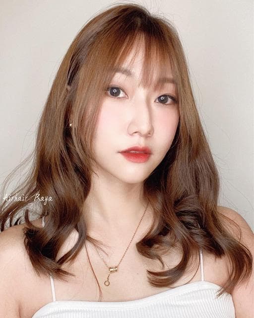 溫塑燙、女生中長髮、女生染燙