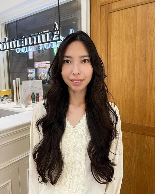 長瀏海、女生長髮、溫塑燙