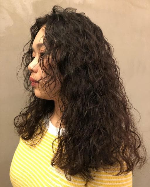 長瀏海、女生長髮、溫塑燙