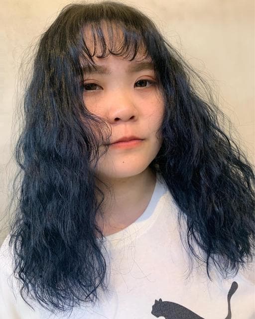長瀏海、女生染燙、女生長髮