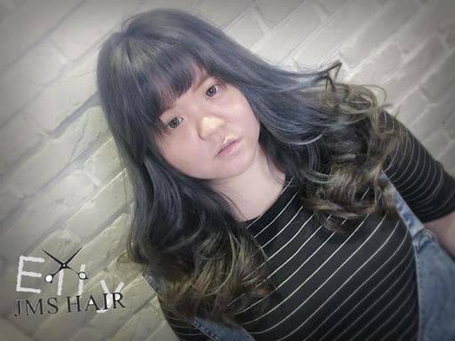 女生中長髮、歐美感、線條感
