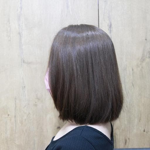 女生中長髮、長瀏海、不用漂髮