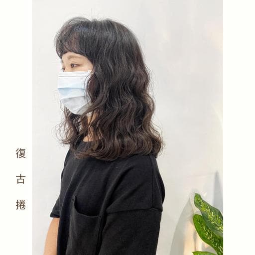 女生中長髮、質感溫塑、韓系