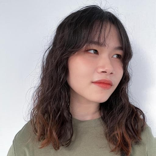 慵懶風、女生長髮、短瀏海