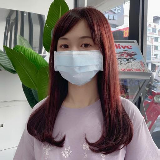 女生長髮、女生染髮、短瀏海