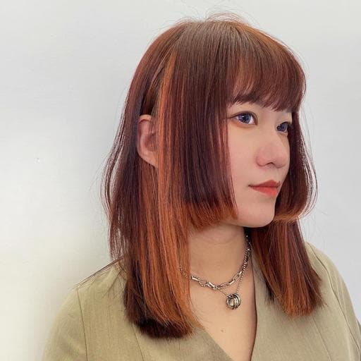 特殊色、設計染、長瀏海