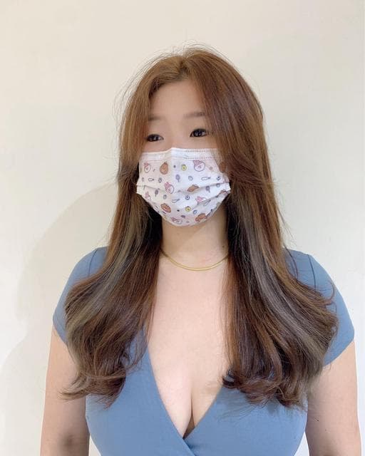 長瀏海、漂色、灰色系